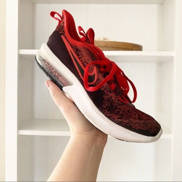 Nike Air Max University Red & Black Sequent 4 Sneakers - Picture 1 of 11